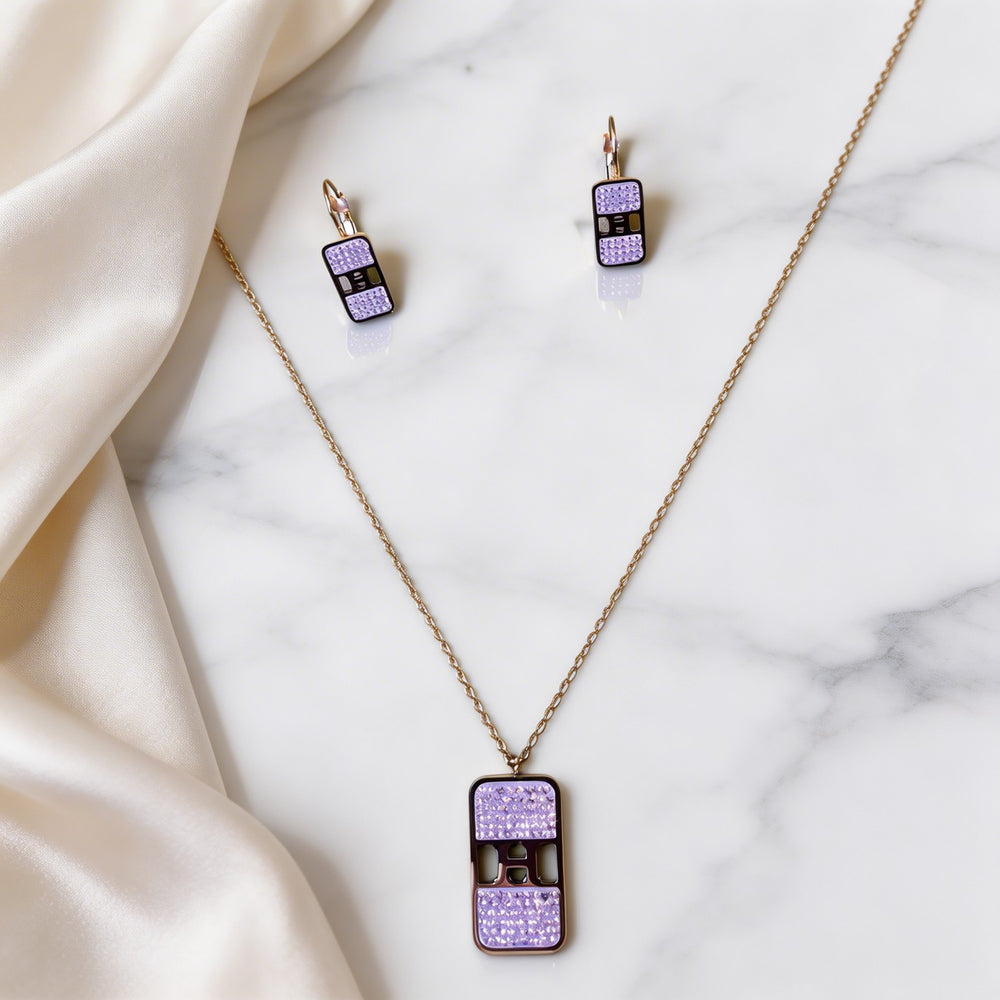 Royal locket set + Earings