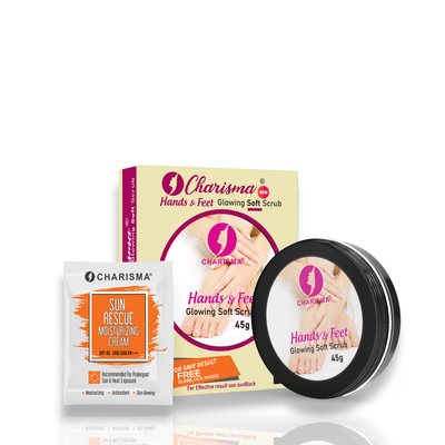 Hands and Feet Whitening Scrub with free Sunblock