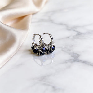 Luxury Design Silver Plated Crystal Stones Earrings