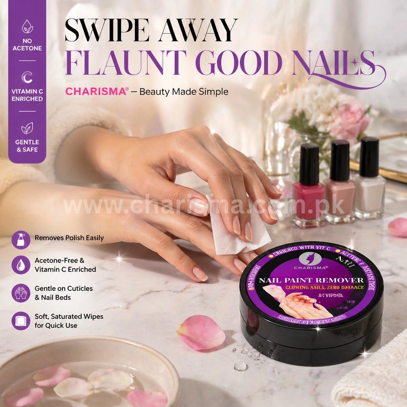 Nail Paint Remover - 40 Wipes