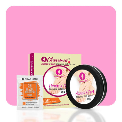 Hands and Feet Whitening Scrub with free Sunblock