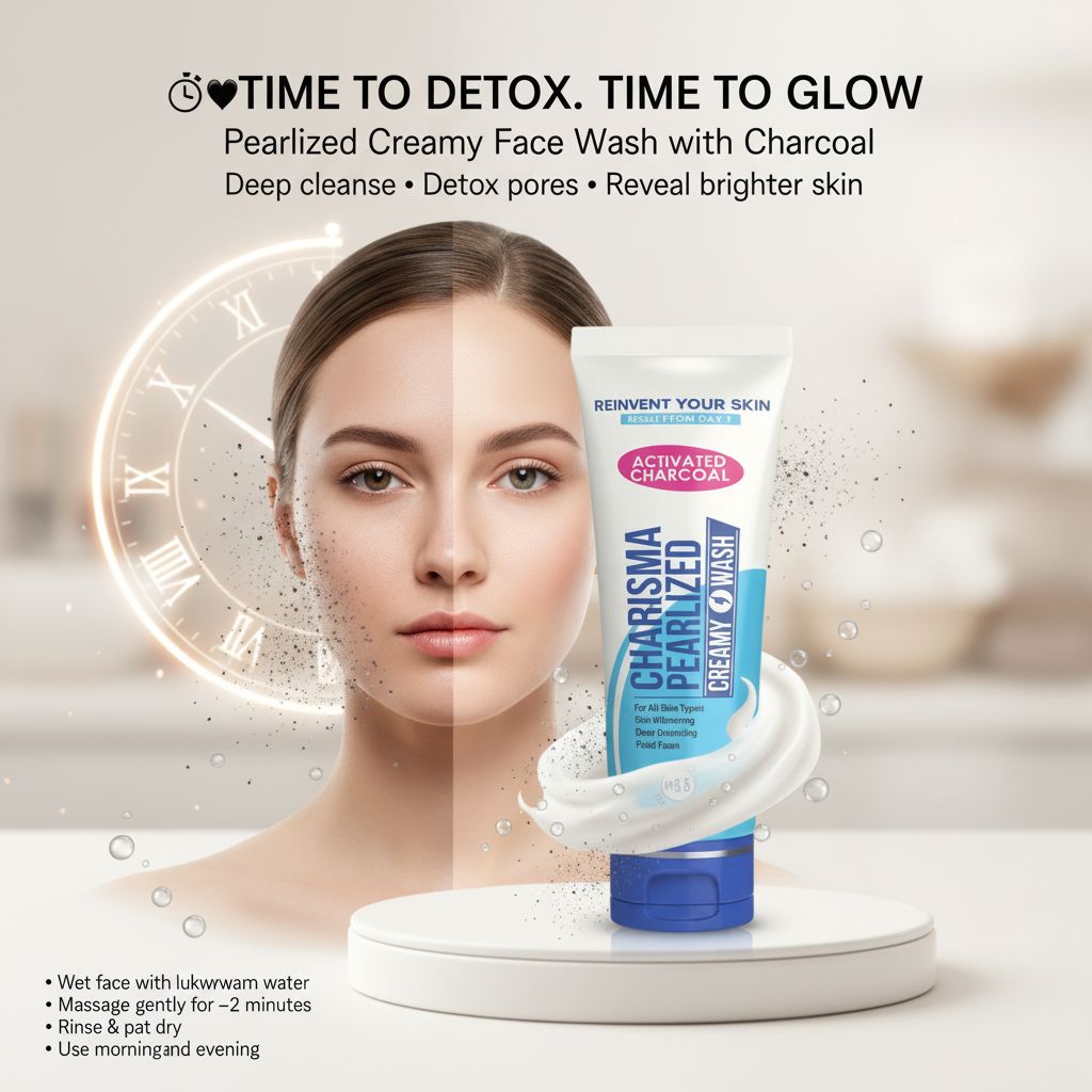 Pearlized Creamy Face Wash for soft, clean skin