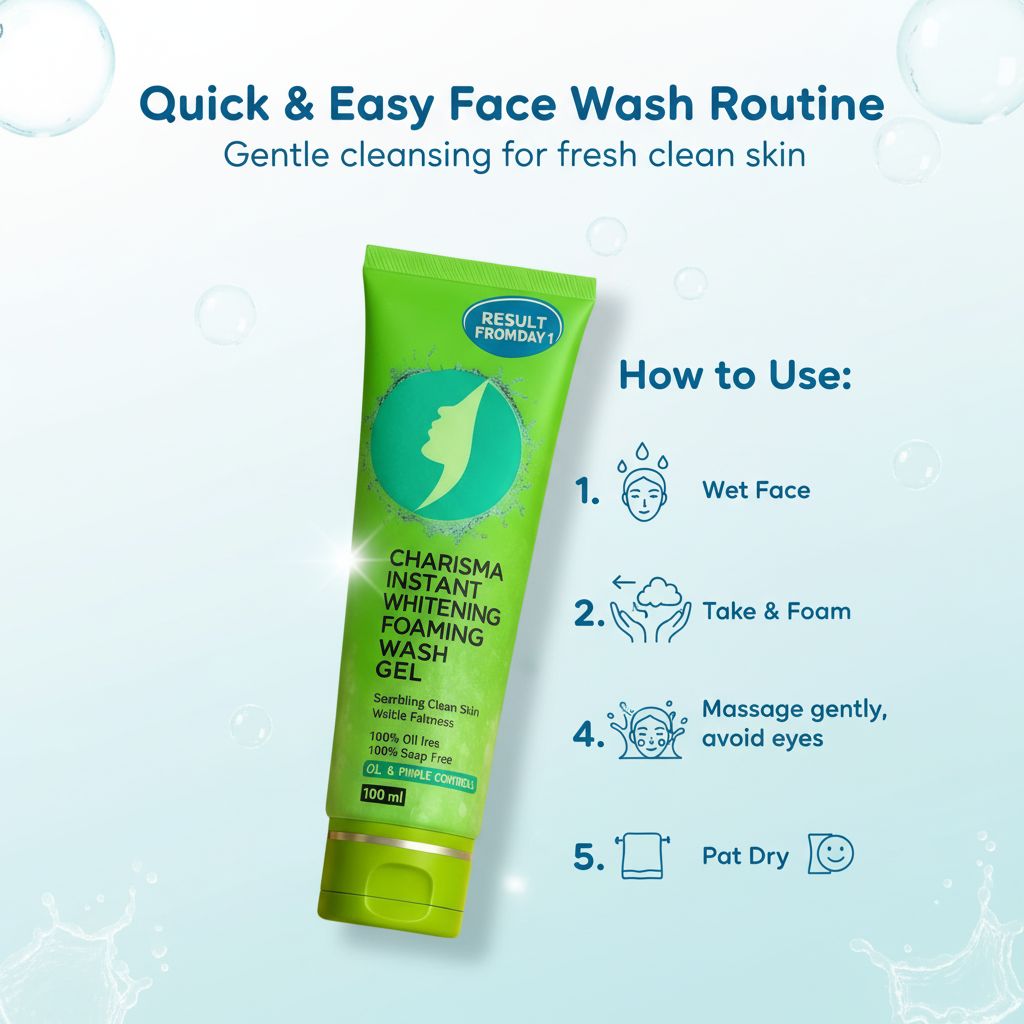 Charisma Foaming Gel Face Wash for men and women