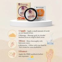 Hands and Feet Whitening Scrub with free Sunblock