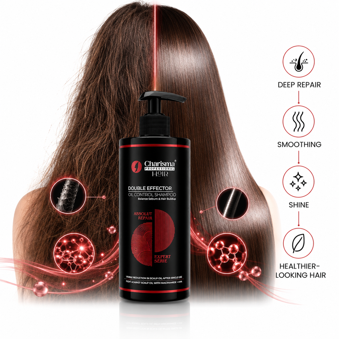 Charisma shampoo for oily hair and scalp