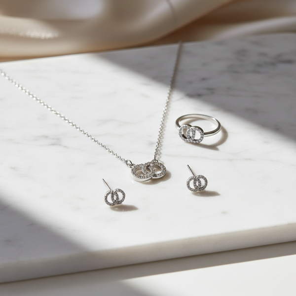 Silver Infinity Duo Set