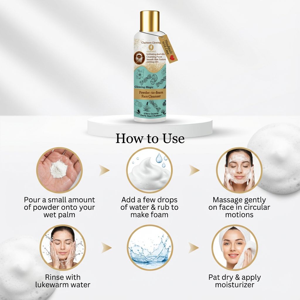 Powder to Foam Face Cleanser bottle
